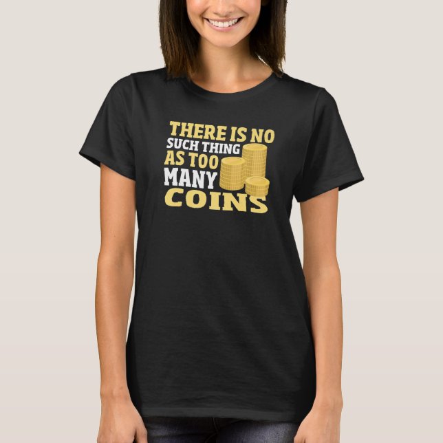 Münzsammlermünzen sammeln Numismatiker Hobby T-Shirt (Vorderseite)