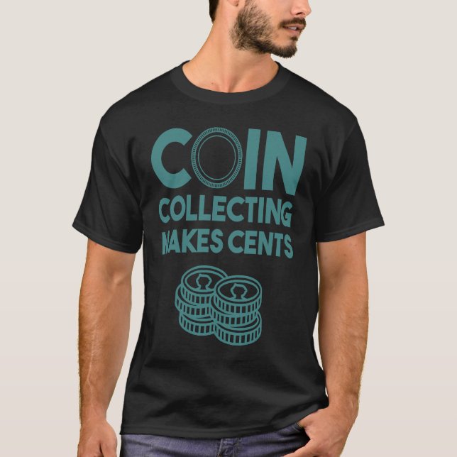 Münzsammlung für Männer Frauen 50 Cent Sammler T-Shirt (Vorderseite)