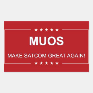 MUOS: SAMCOM WIEDER GROSS MACHEN RECHTECKIGER AUFKLEBER