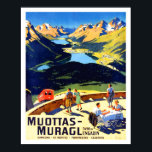 Muottas Muragl Bergwelt, Schweiz Poster<br><div class="desc">Perfektes Bild für Ihr neues Druckdesign. Es könnte ein schönes Geschenk oder "letzte Touch" für die Dekoration von Zuhause sein.</div>