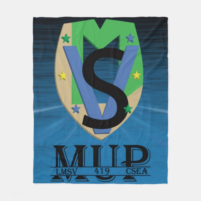 Mup Line Logo Blanket Fleecedecke (Vorderseite)