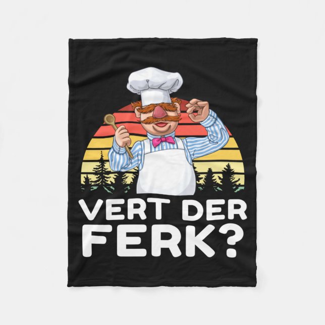 Muppet Show Swedish Chef Expletive New Funny Stic  Fleecedecke (Vorderseite)
