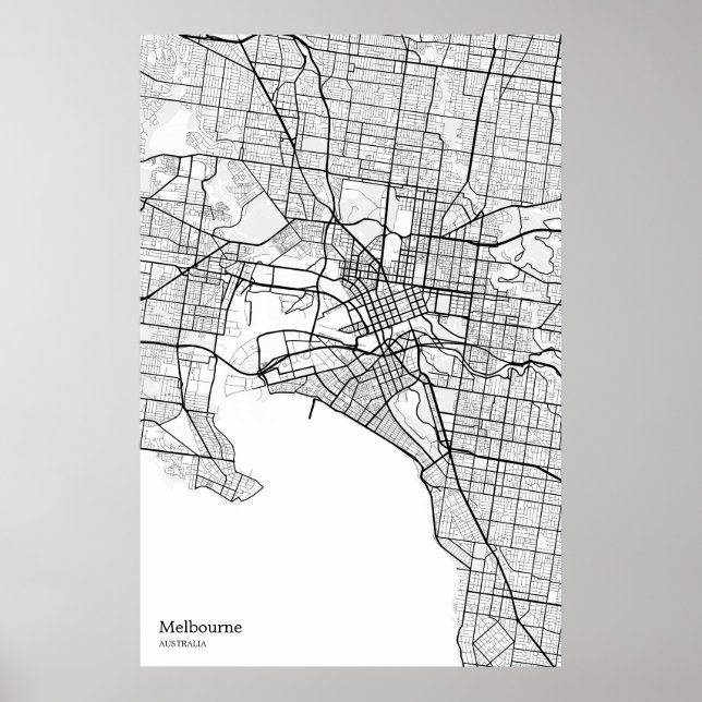 Mur à poster de Melbourne AU (Devant)