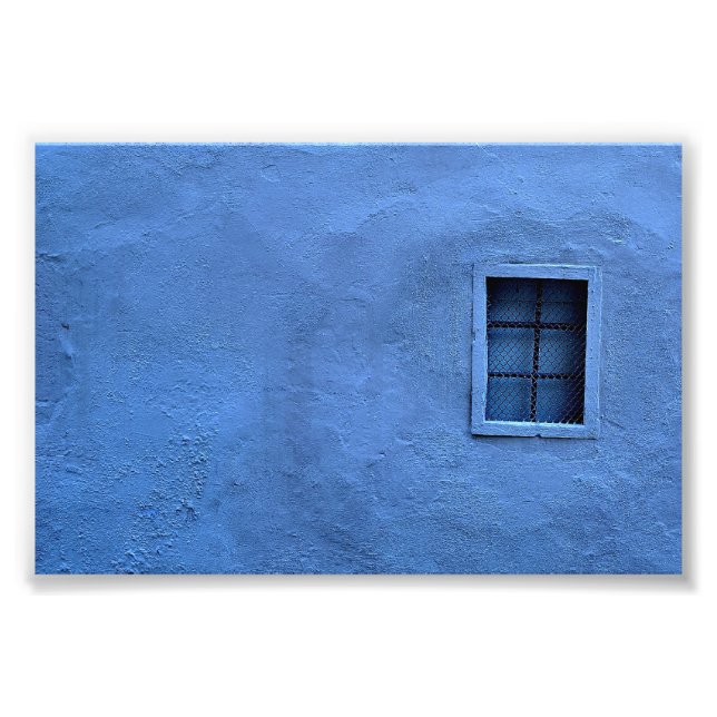 Mur bleu - Impression photo (Devant)