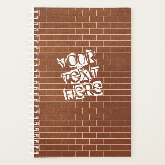 Mur de brique du planificateur de nom de texte per (Devant)