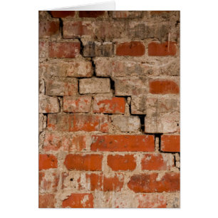Mur de briques criqué