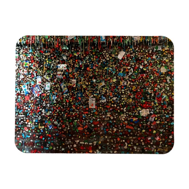 Mur de gomme de Seattle Magnet #4 (Horizontal)