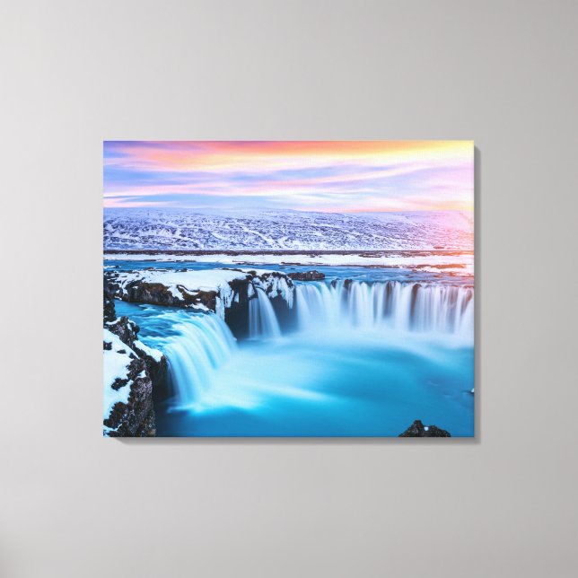 Mur de toile Art-Cascade Islande (Recto)