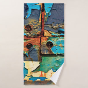 Mur en béton avec peinture abstraite