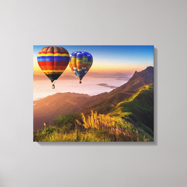 Mur en toile Art-Ballons à air chaud (Recto)