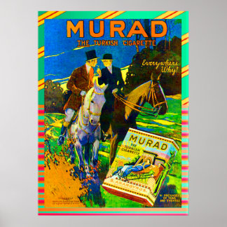 Murad Cigarettes 1910 Die türkische Zigarette Poster