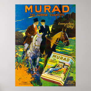 Murad Cigarettes 1910 Die türkische Zigarette Poster