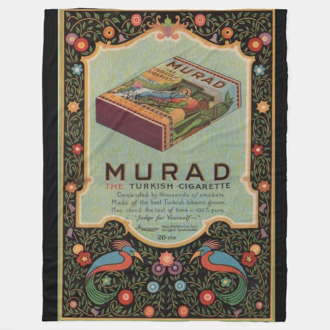 Murad Cigarettes Fleecedecke (Vorderseite)