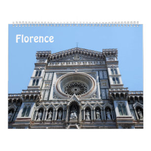 Mural 12 mois Florence, Italie Calendrier photo