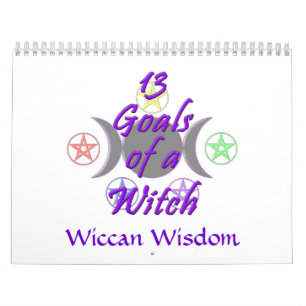 Mural 13 buts et calendrier de sagesse de Wiccan
