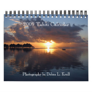 Mural 2009 calendrier du Tahiti - petit 7x11