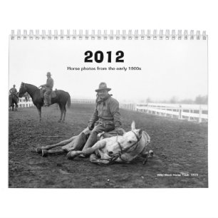 Mural 2012 calendrier - photos tôt de cheval des année