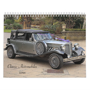 Mural Antique Automobile Calendrier 20xx