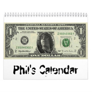 Mural argent de phil, le calendrier de Phil