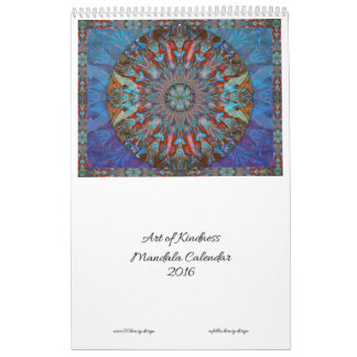 Mural Art du calendrier 2016 de mandala de gentillesse