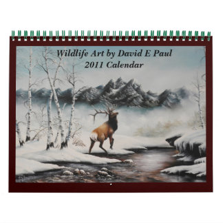 Mural Art du calendrier de l'art de la faune Art par Dav