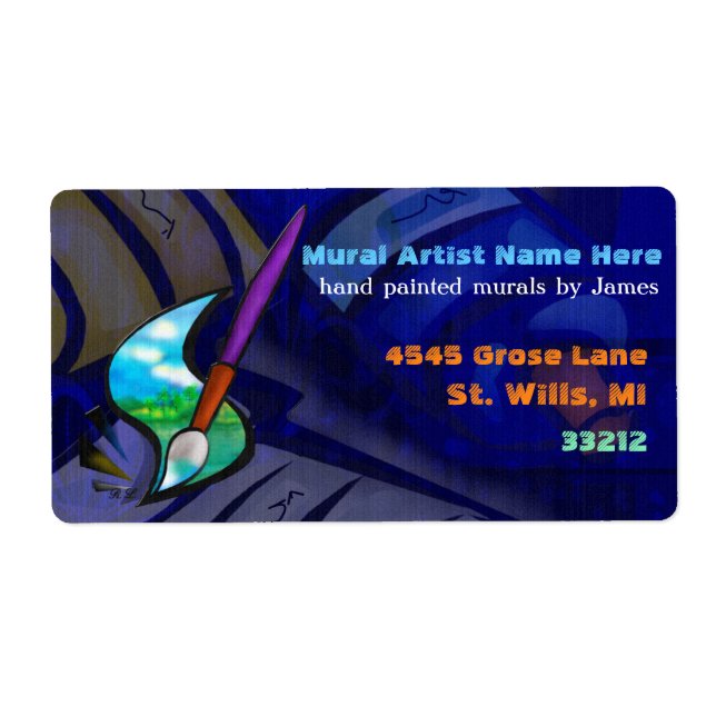 Mural Artist Graphic Design BUSINESS WIDE (Vorne)