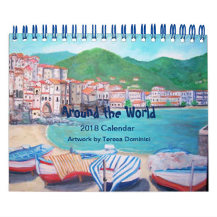 Mural Autour du monde, Calendrier 2018