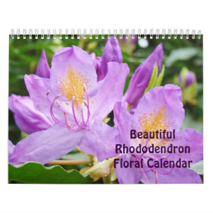 Mural Beaux Rhododendrons Calendrier Floral Rhodies