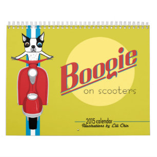 Mural Boogie sur le *reprinted* de calendrier des
