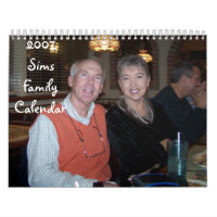 Calendrier 2007 de famille de Sims