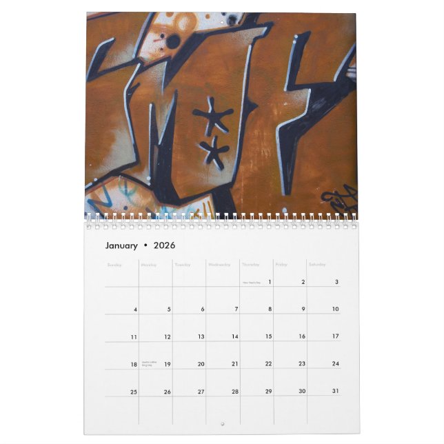 Mural Calendrier 2010 d'art de rue de graffiti (Jan 2026)
