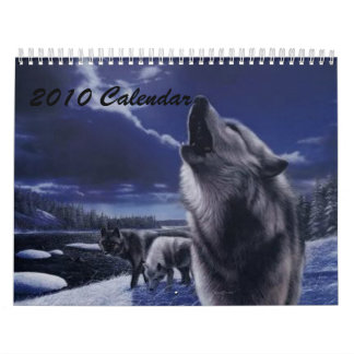 Mural Calendrier 2010 de loup