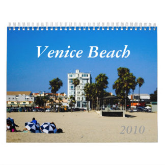 Mural Calendrier 2010 de plage de Venise