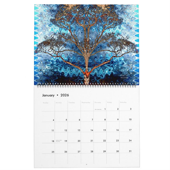 Mural Calendrier 2011 oblique d'art (Jan 2026)
