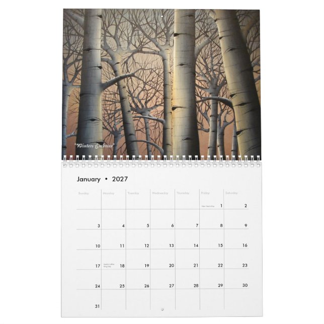 Mural Calendrier 2012 (Jan 2027)