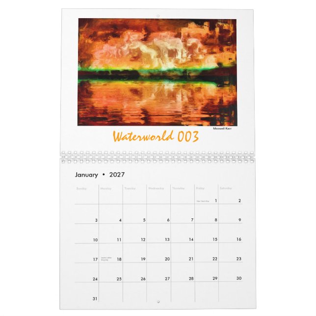 Mural Calendrier 2012 d'Aleagraph (Jan 2027)