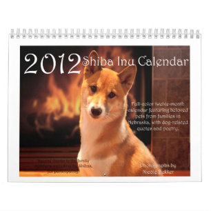Mural Calendrier 2012 de Shiba Inu