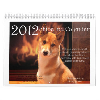Mural Calendrier 2012 de Shiba Inu