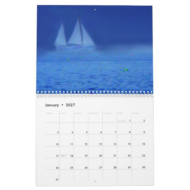 Mural Calendrier 2012 nautique (Jan 2027)