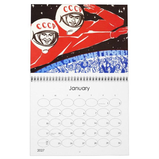 Mural Calendrier 2012 - Thème soviétique (Jan 2027)