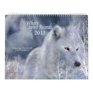 Mural Calendrier 2013 d'art d'animaux d'essence minérale