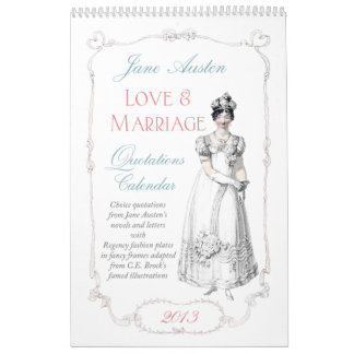 Mural Calendrier 2013 de citations de mariage d'amour de