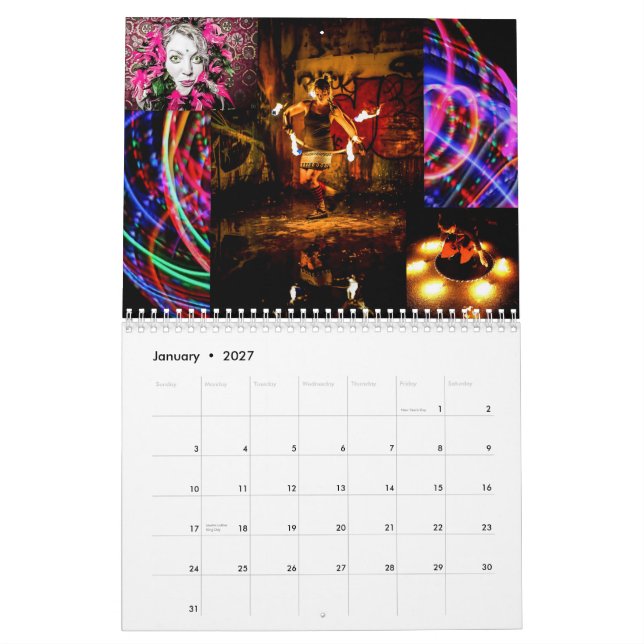 Mural Calendrier 2013 - Mes 12 filles amies (Jan 2027)