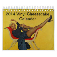 Calendrier 2014 de gâteau au fromage de vinyle