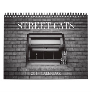 Mural Calendrier 2014 de photographie de chats de rue