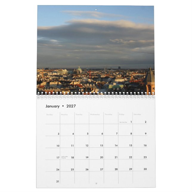 Mural Calendrier 2014 de Vienne (Jan 2027)