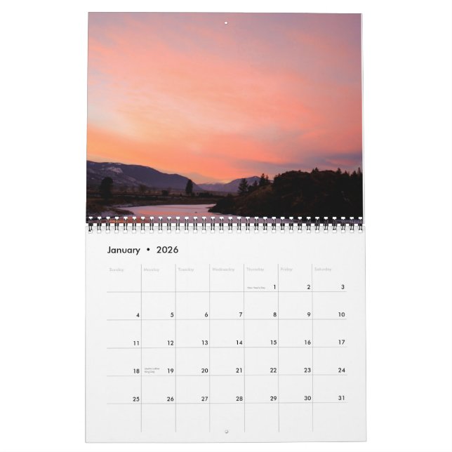 Mural Calendrier 2014 du Montana (Jan 2026)