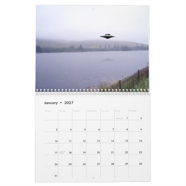 Mural Calendrier 2014 d'UFO (Jan 2027)