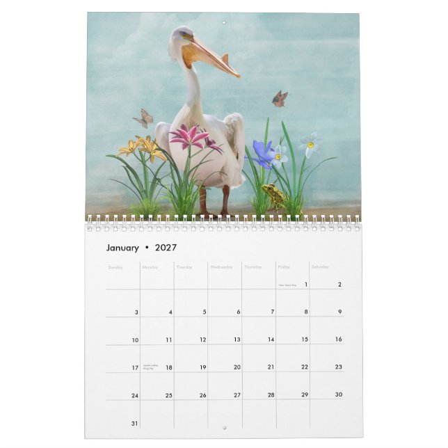 Mural Calendrier 2015 de belles choses (Jan 2027)