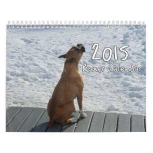 Mural Calendrier 2015 de boxeur